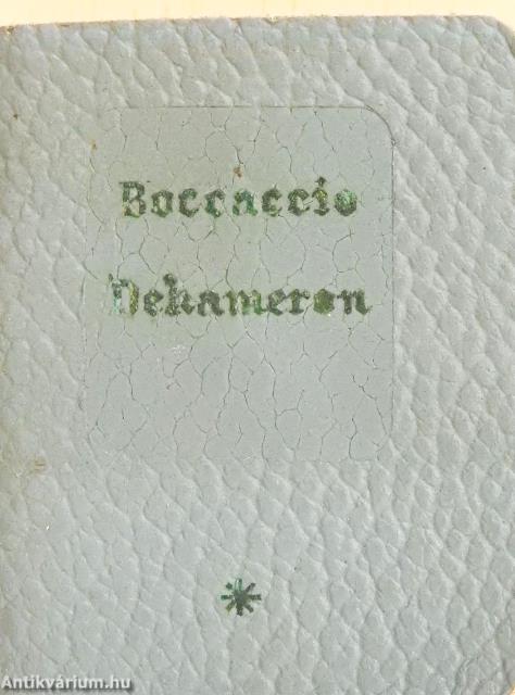 Dekameron I. (minikönyv) (töredék)