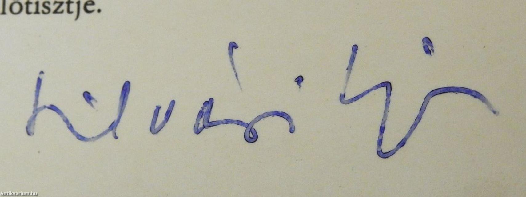 Vízválasztó (aláírt példány)