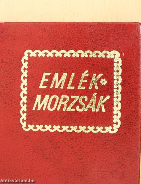 Emlékmorzsák (minikönyv) (számozott)