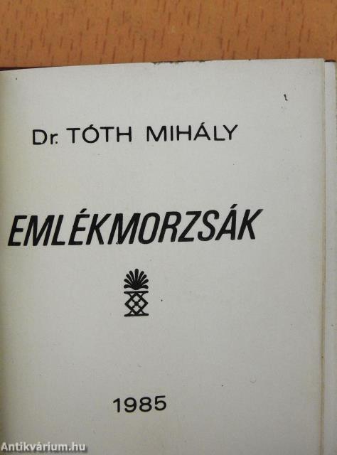 Emlékmorzsák (minikönyv) (számozott)