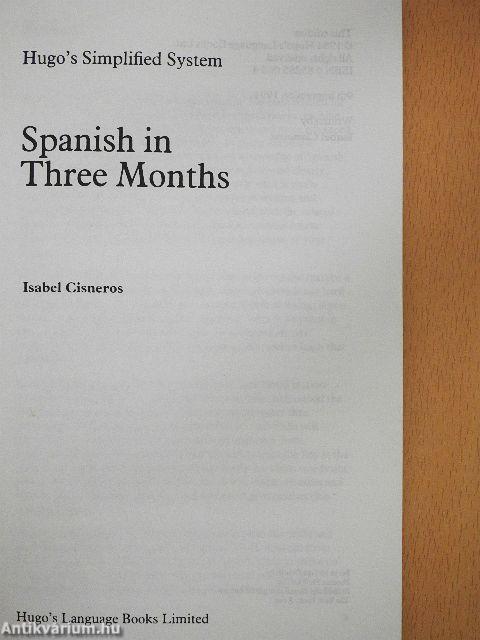 Spanish in Three Months