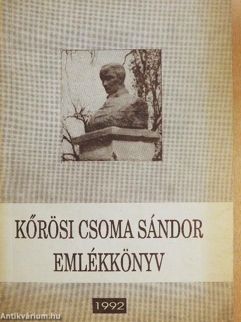 Kőrösi Csoma Sándor emlékkönyv