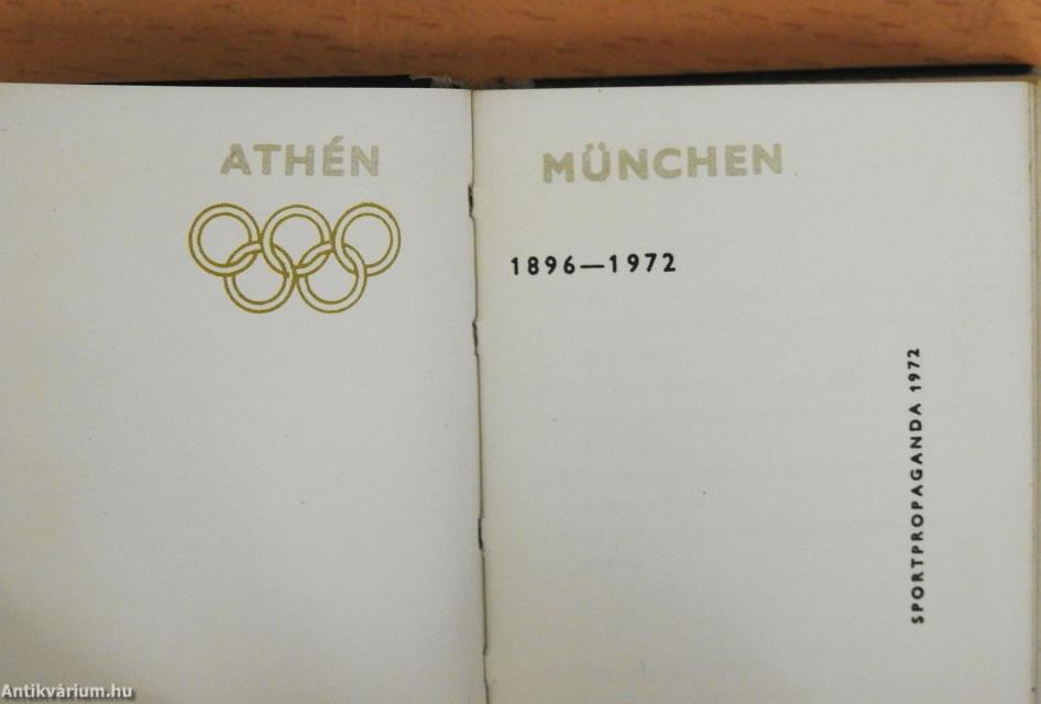 Athéntől Münchenig (minikönyv)