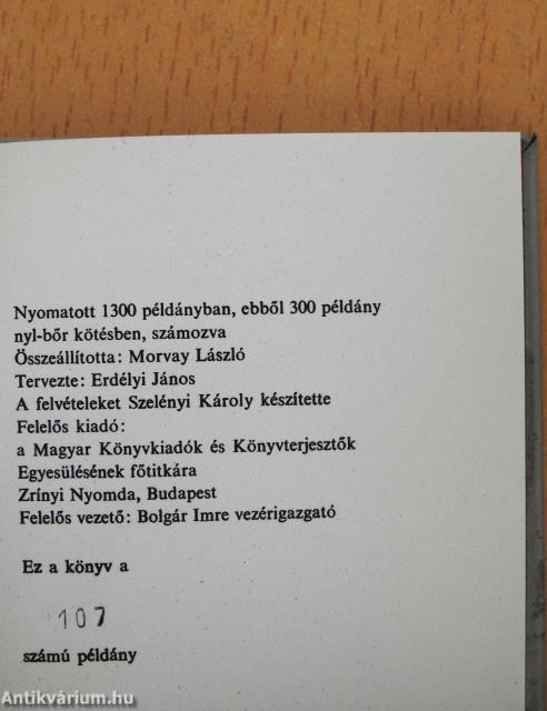A "szép magyar könyv" huszonöt éve (minikönyv) (számozott)