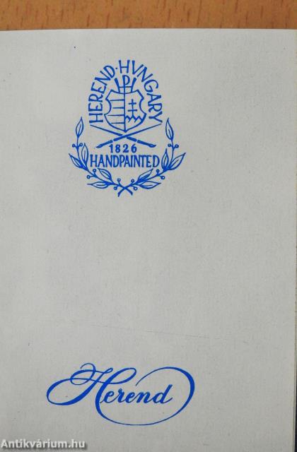 Herend (minikönyv) - Plakettel