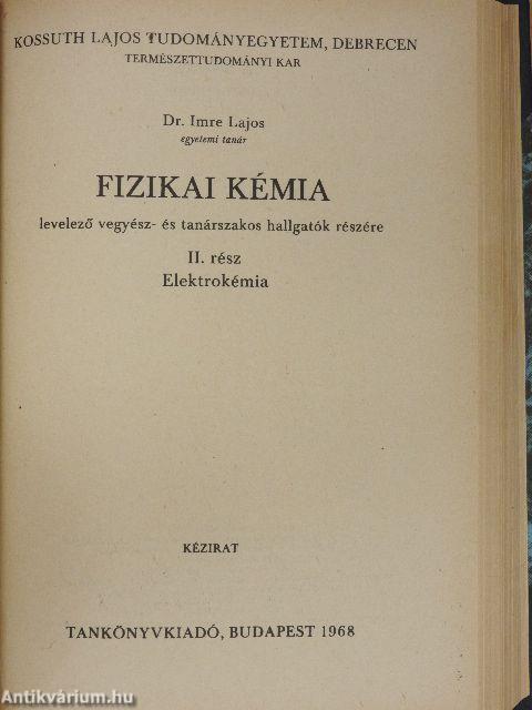 Fizikai kémia I-IV.