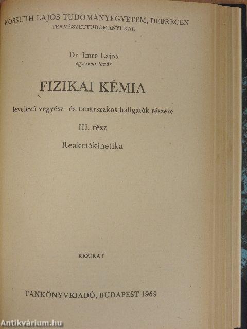 Fizikai kémia I-IV.