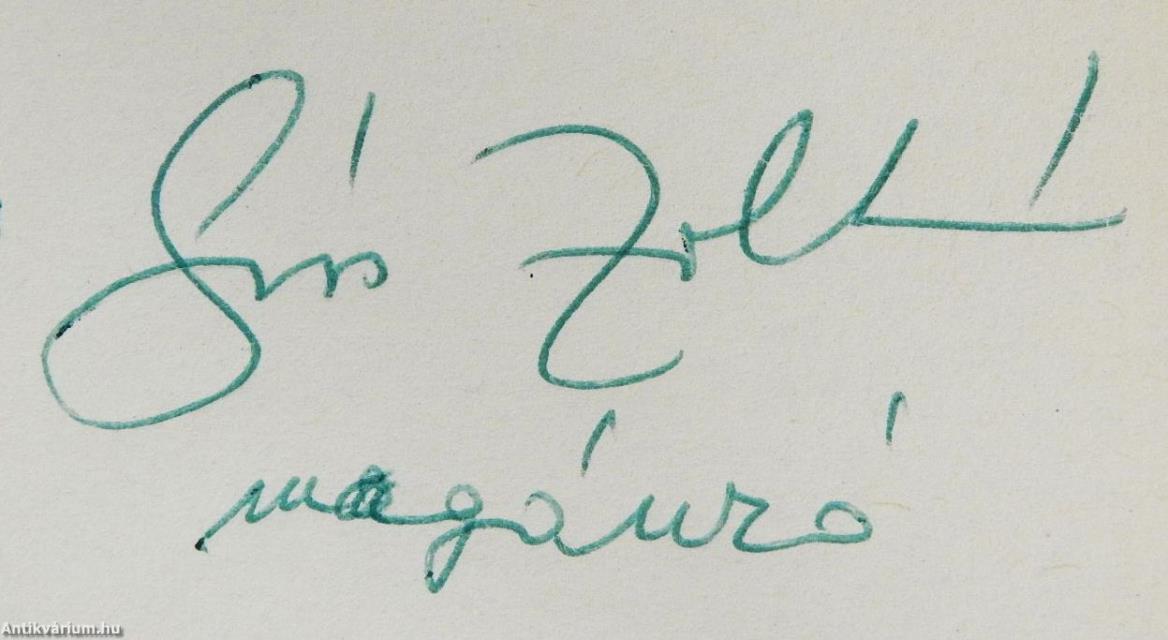 Sólyatéri tél (dedikált példány)