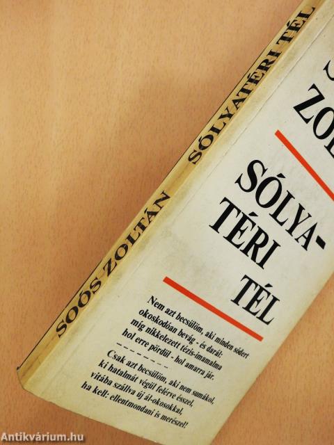 Sólyatéri tél (dedikált példány)