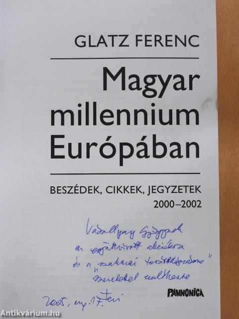 Magyar millennium Európában (dedikált példány)