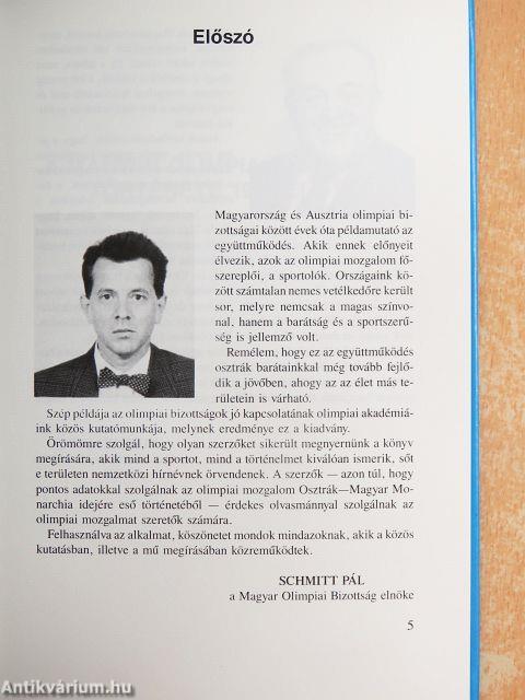 A magyar és az osztrák olimpiai mozgalom története 1918 előtt