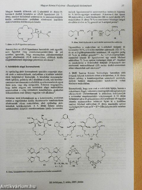 Magyar Kémiai Folyóirat 2005. (nem teljes évfolyam)