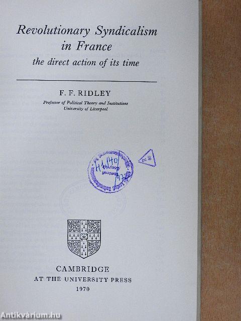 Revolutionary Syndicalism in France