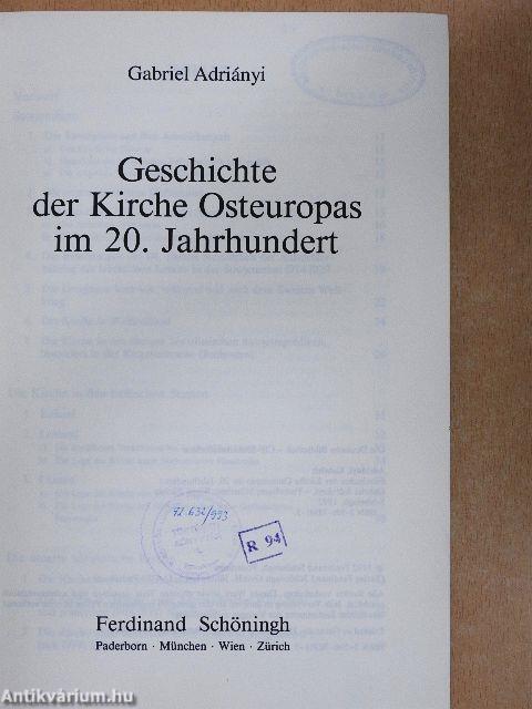 Geschichte der Kirche Osteuropas im 20. Jahrhundert