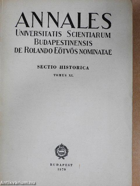 Annales Universitatis Scientiarum Budapestinensis de Rolando Eötvös nominatae XI.