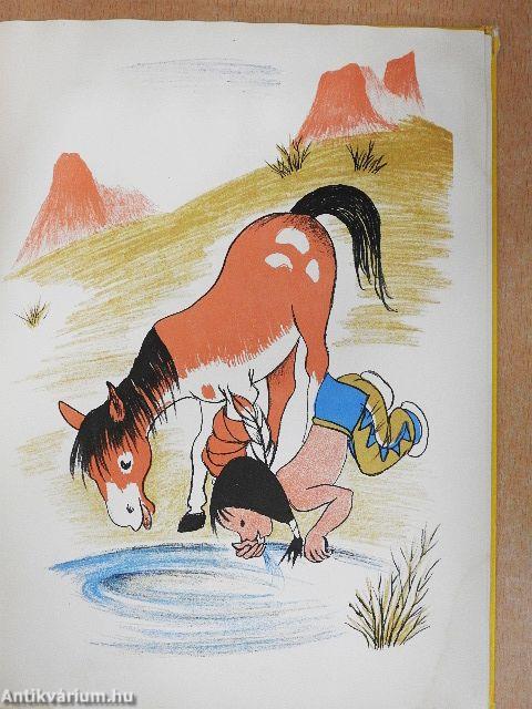 Indian Two Feet and His Horse