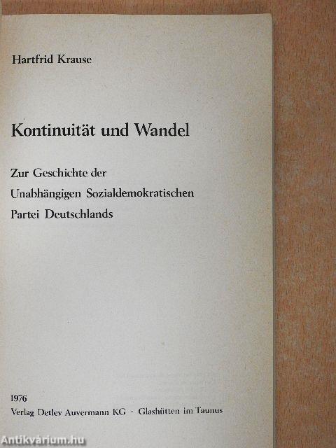 Kontinuität und Wandel