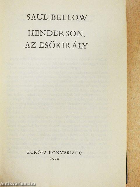 Henderson, az esőkirály
