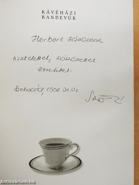 Kávéházi randevúk (dedikált példány)