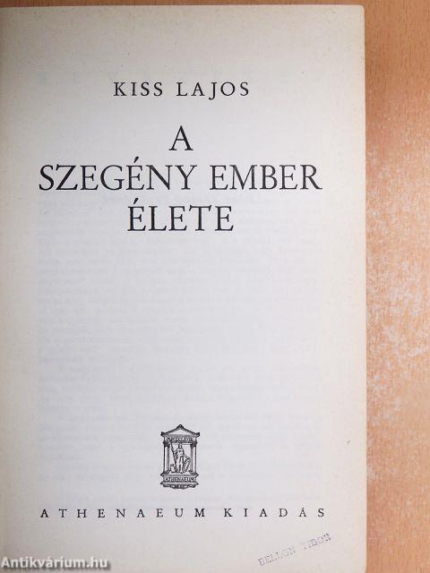 A szegény ember élete