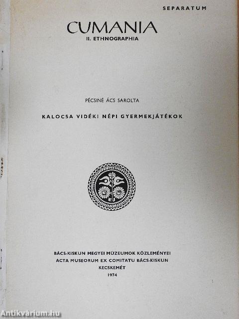 Kalocsa vidéki népi gyermekjátékok