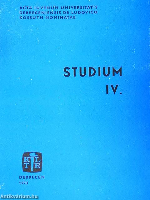 Studium IV.