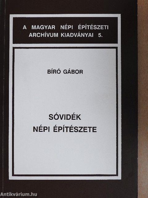 Sóvidék népi építészete