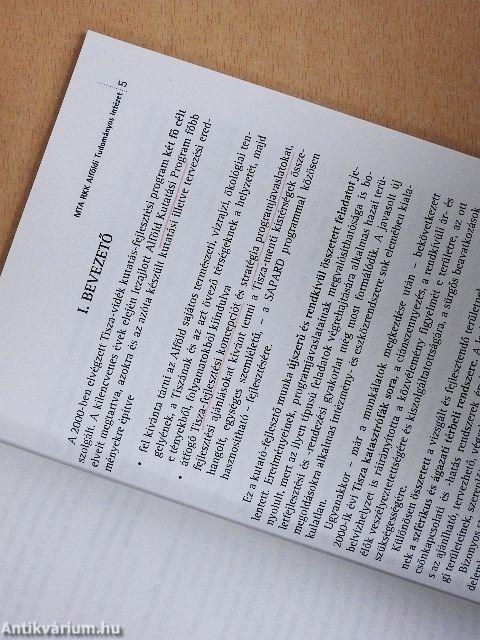 A Tisza-vidék problémái és fejlesztési lehetősége