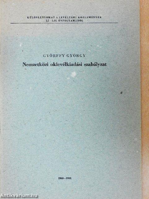 Nemzetközi oklevélkiadási szabályzat