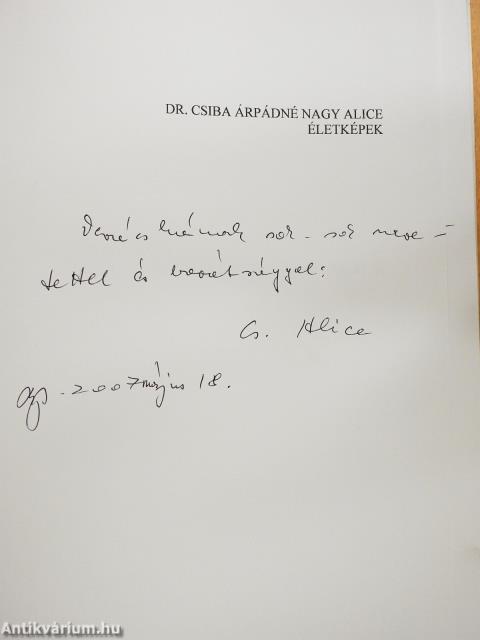 Életképek (dedikált példány)