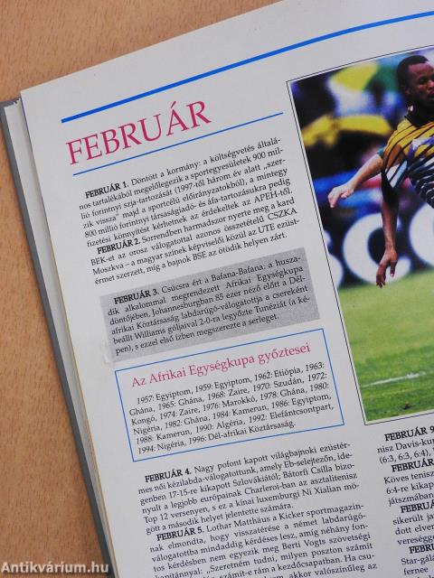 Magyar Sportévkönyv 1997 (dedikált példány)