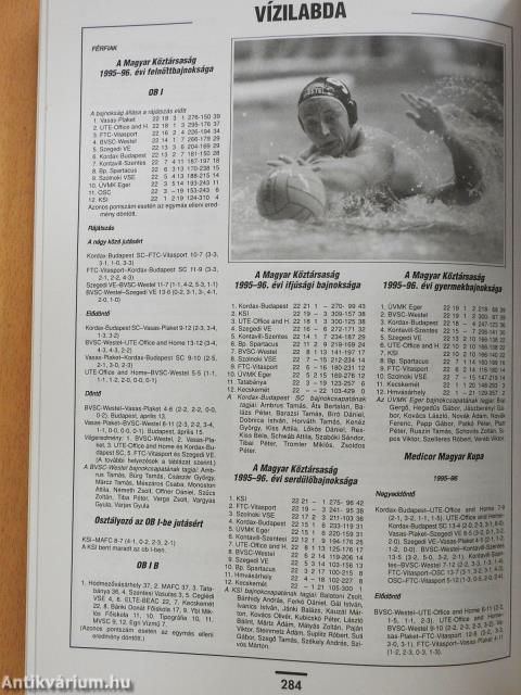 Magyar Sportévkönyv 1997 (dedikált példány)