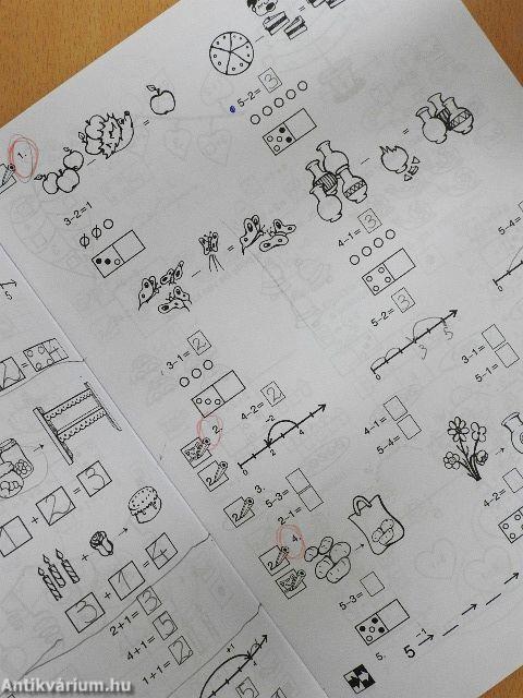 Általános iskolai gyakorlófüzetek - Matematika 1. osztály