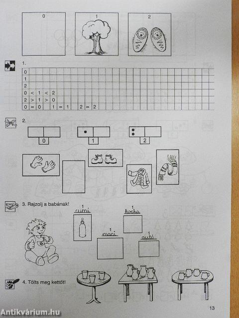 Általános iskolai gyakorlófüzetek - Matematika 1. osztály