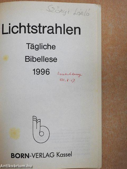 Lichtstrahlen - Tägliche Bibellese 1996