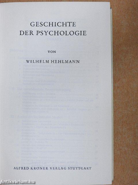 Geschichte der Psychologie