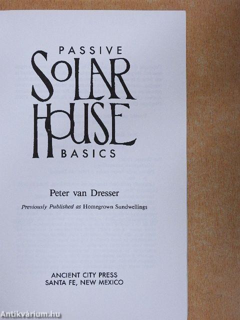 Passive Solar House Basics