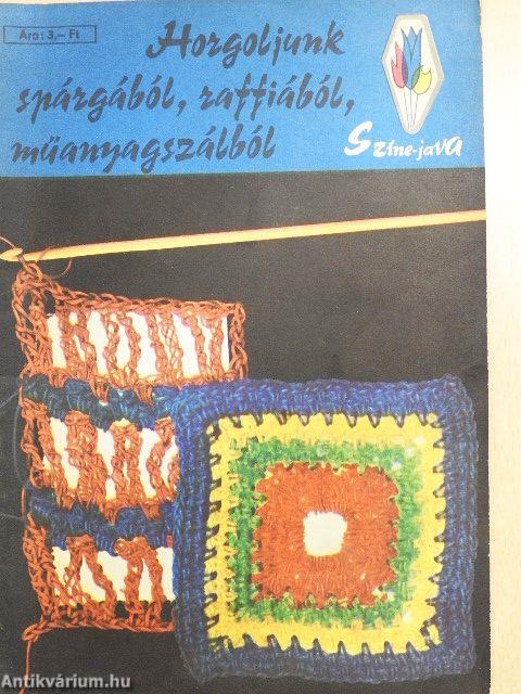 Horgoljunk spárgából, raffiából, műanyagszálból