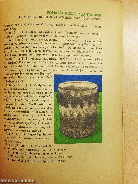 Horgoljunk spárgából, raffiából, műanyagszálból