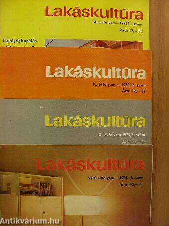 Lakáskultúra 1975. január-december