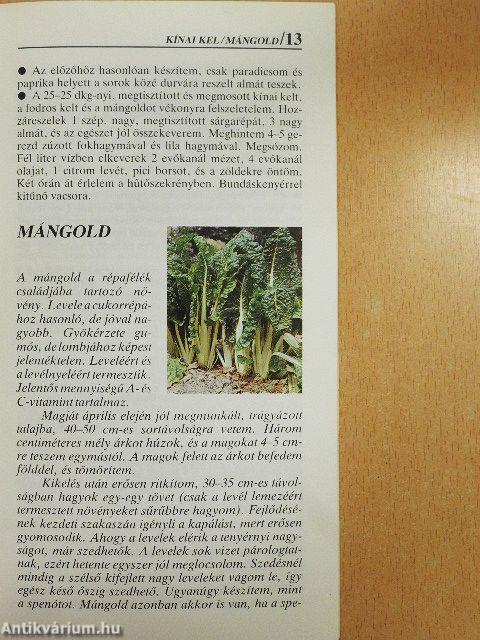 Kerti finomságok termesztése, sütése, főzése reformétkezéshez