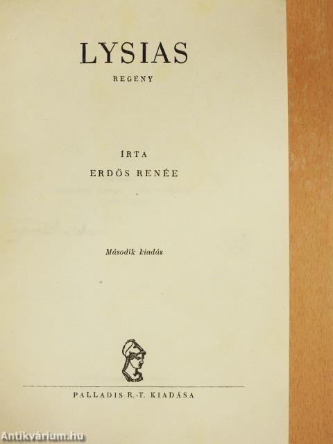 Lysias (aláírt példány)