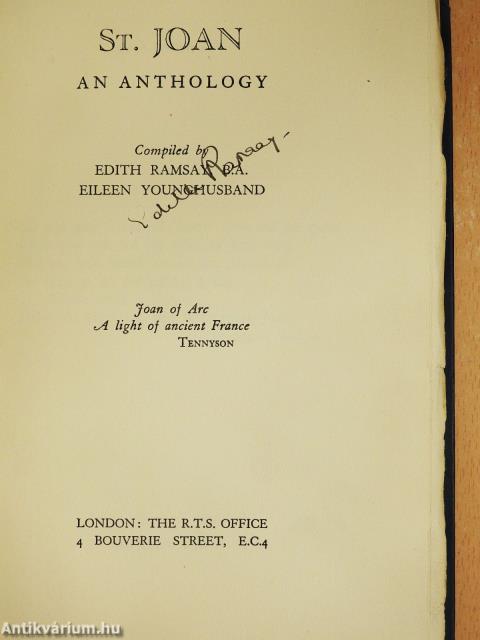 St. Joan (aláírt példány)