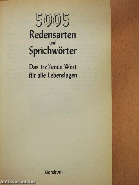 5005 Redensarten und Sprichwörter