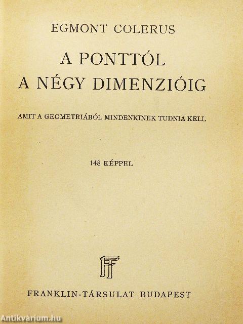 A ponttól a négy dimenzióig