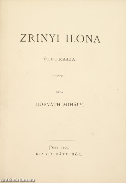 Zrinyi Ilona életrajza