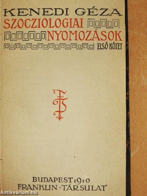 Szocziologiai nyomozások I-II.