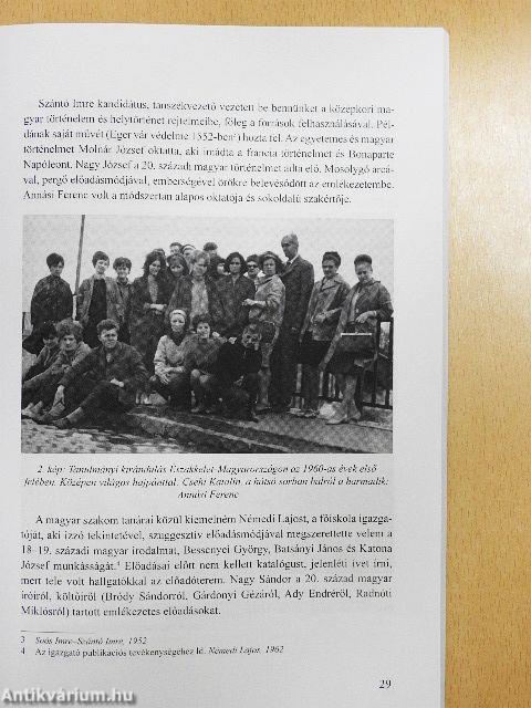 Hallgatói emlékek az egri történelem szakos képzésről 1954-2014