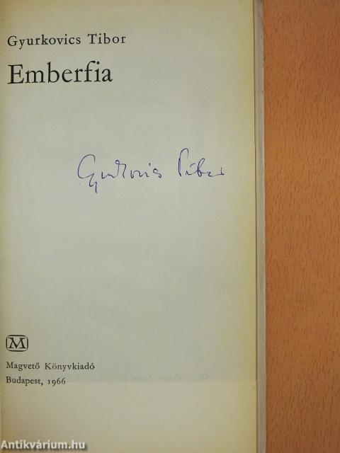 Emberfia (aláírt példány)