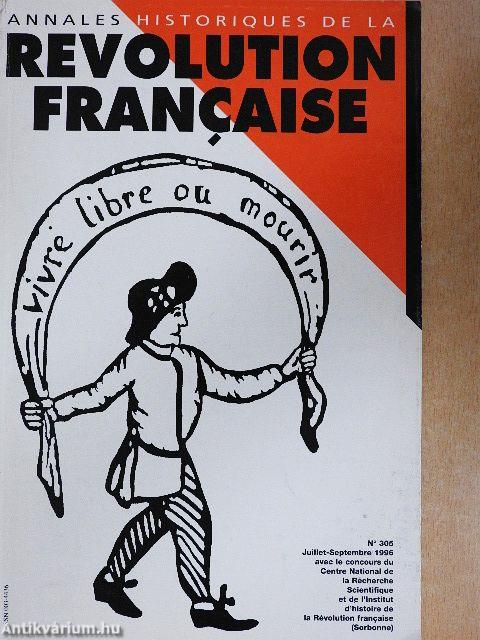 Annales Historiques de la Revolution Francaise Juillet-Septembre 1996